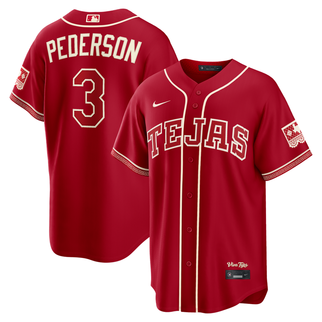 Texas Rangers Joc Pederson Nike 2026 City Connect Stadium Jersey - Red Team Jersey Sports Fan Apparel
