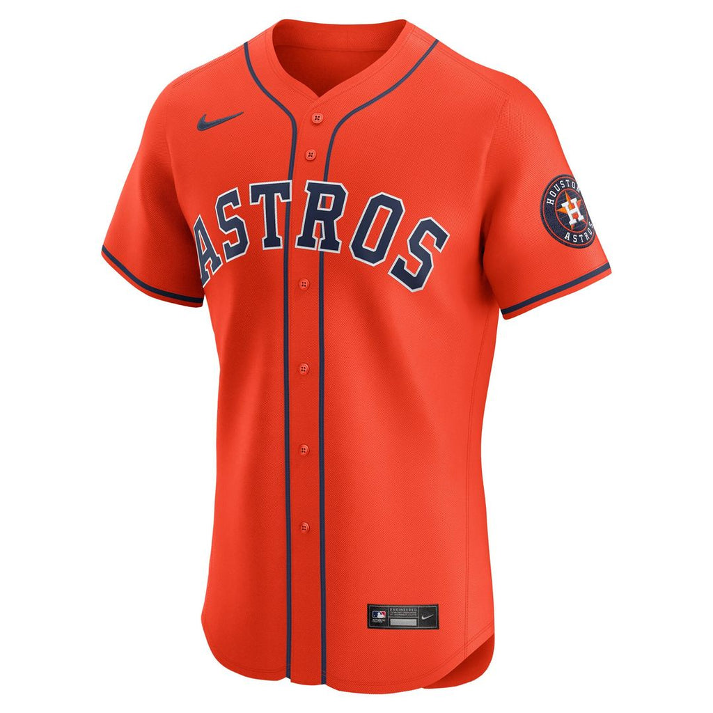 Houston Astros Nike Alternate Elite Jersey - Orange Team Jersey Sports Fan Apparel
