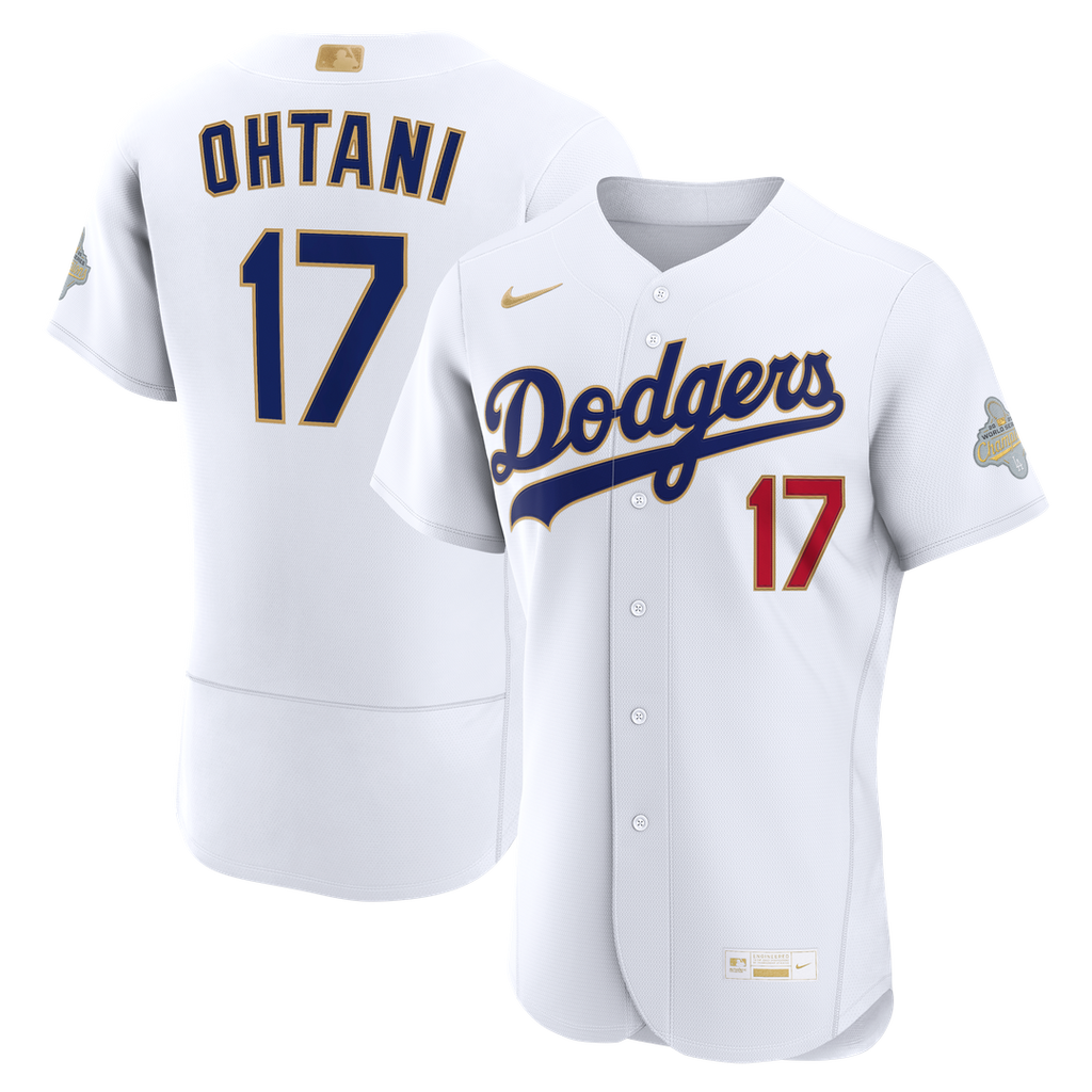 Los Angeles Dodgers Shohei Ohtani Nike 2026 Gold Collection Authentic Jersey - White Team Jersey Sports Fan Apparel