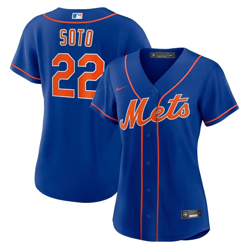 New York Mets Juan Soto Nike Women's Alternate Replica Baseball Jersey - Royal Team Jersey Sports Fan Apparel