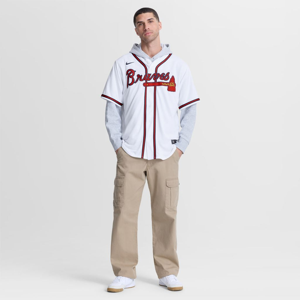 Atlanta Braves Spencer Schwellenbach Nike Home Replica Jersey - White Team Jersey Sports Fan Apparel