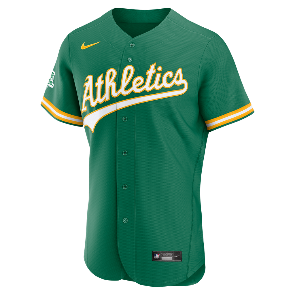 Athletics Nike Alternate Authentic Jersey - Green Team Jersey Sports Fan Apparel